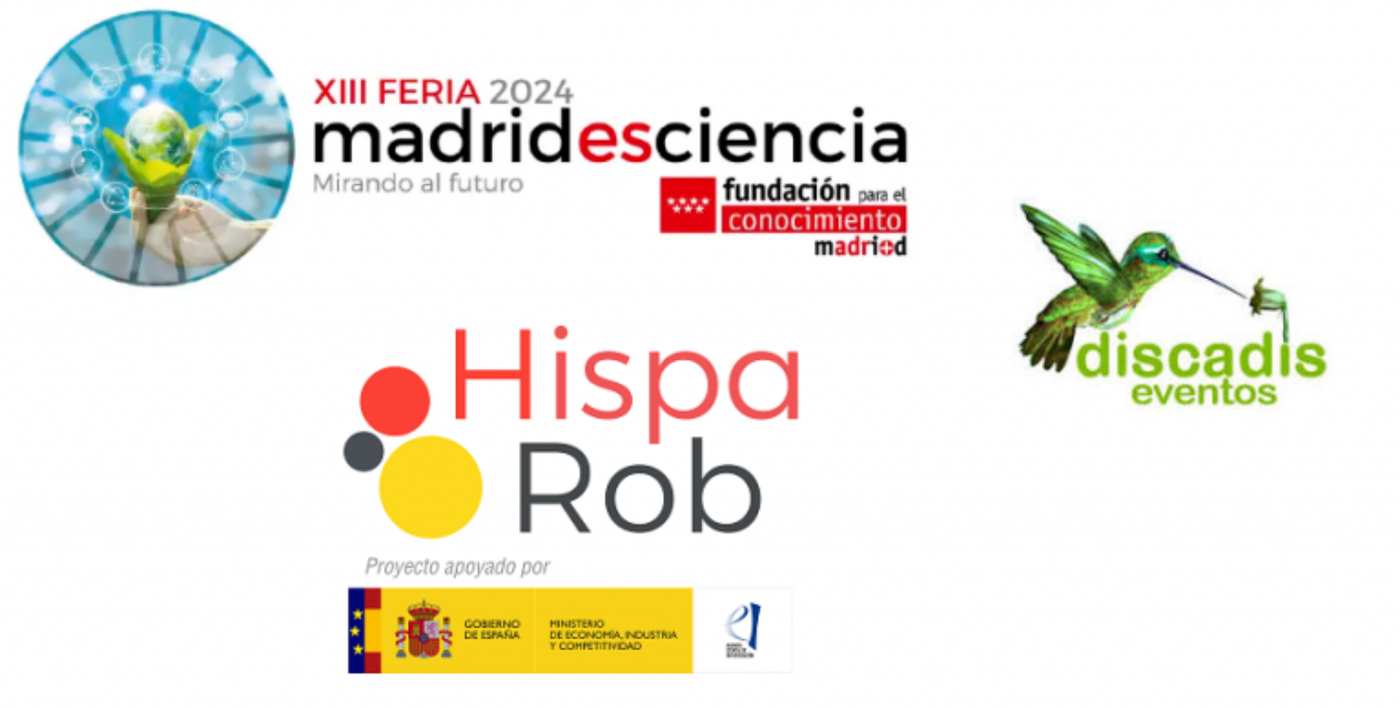 cartel de la participación de Hisparob en la feria de Madrid es Ciencia