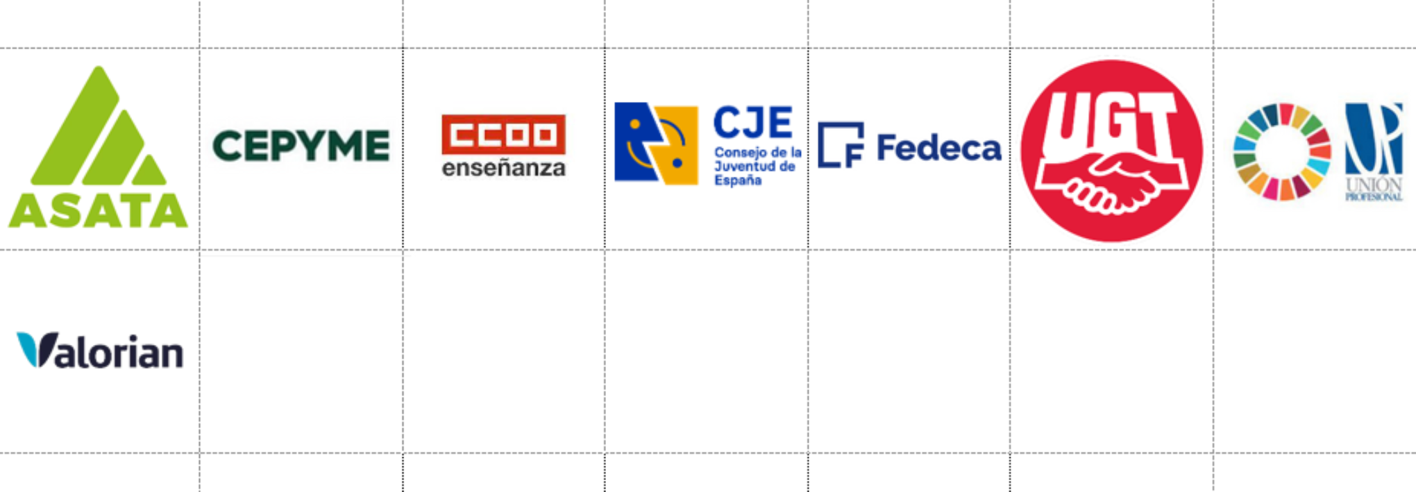 Imagen con logototipos de las entidades que se detallan más abajo con enlace a sus sitios web