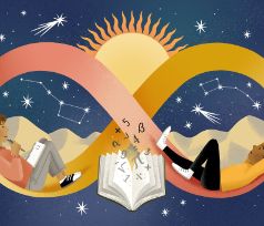 cartel con logo de SIMO educación