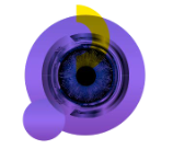 Imagen ojo violeta de la portada del Informe Mujer y STEM 2025