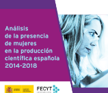 Análisis de la presencia de mujeres en la producción científica española 2014-2018