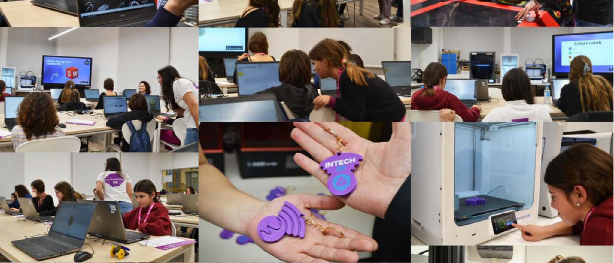 Imagen de taller de diseño de un llavero en 3D